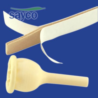 Uro-Cath with double sided foam strip